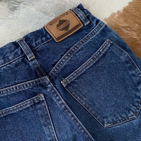 New Legends vintage denim 100% cotton relaxed fit 10r  blue - Picture 4 of 5